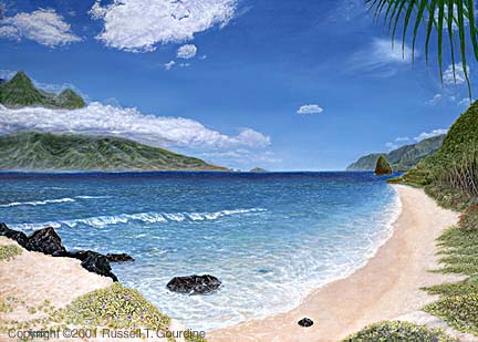Maui Bleu painting